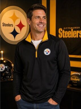 Antigua Pittsburgh Steelers Quarter Zip